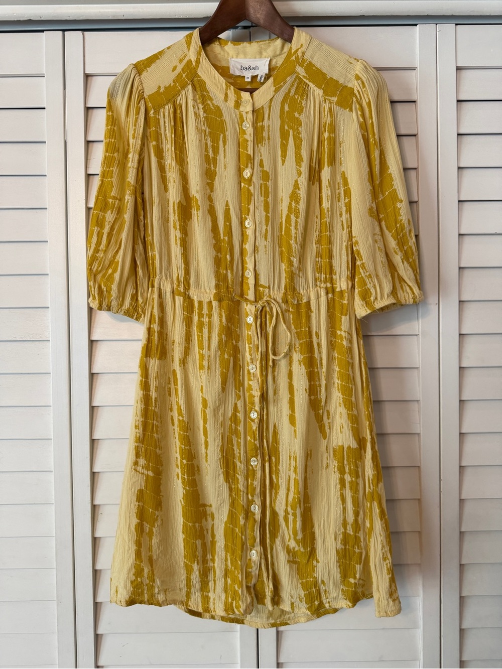 ba&sh Kenya Dress Yellow - Size XS
